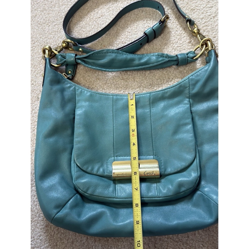 Coach Kristin Crossbody or Shoulder Hobo bag in Aegean teal color Style 16808 - Picture 3 of 14